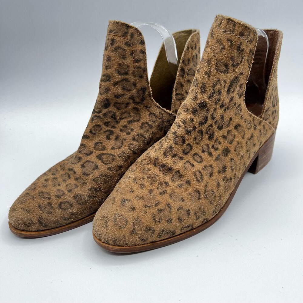 Coconuts by Matisse Leopard Print Ankle‎ Boot Size 8